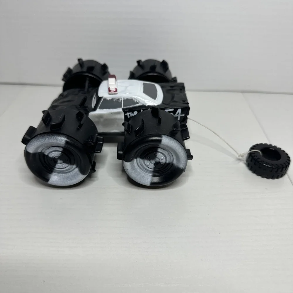 Disney Pixar Cars The Law #54 Police Car Thunder Hollow Big Tires Pull String